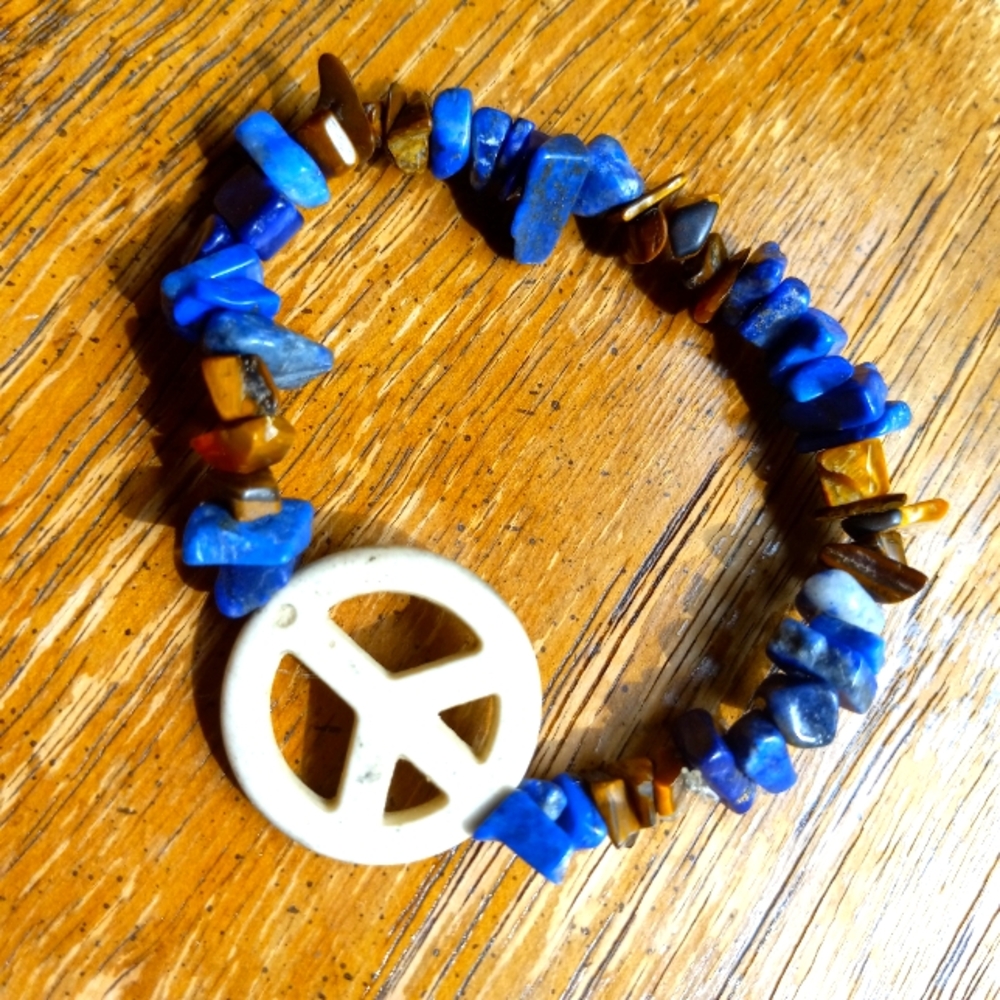 🍀Handmade Multicolor Gemstome Kandi Bracelet!!!